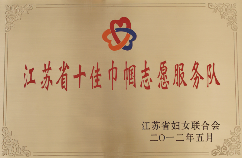 江蘇省十佳巾幗志愿服務(wù)隊