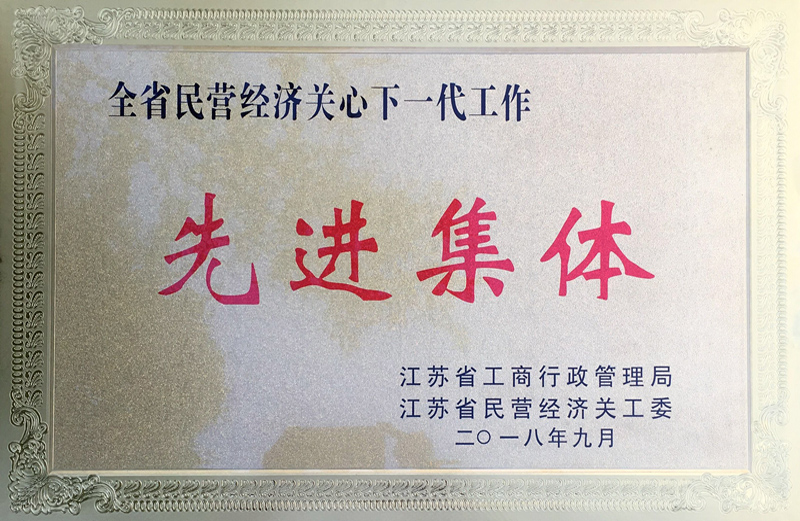 全省民營經(jīng)濟關(guān)心下一代工作先進集體